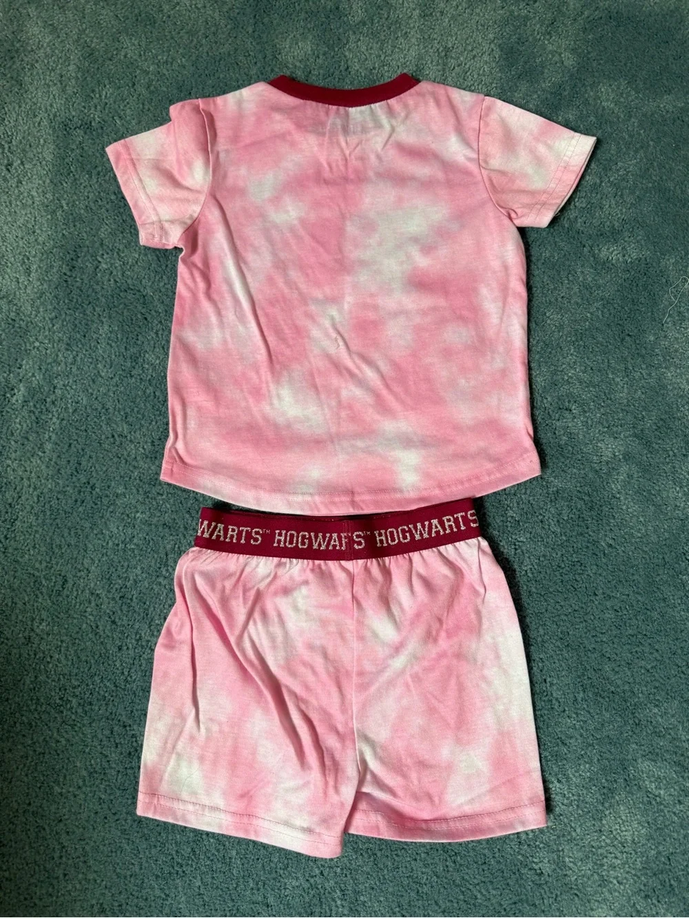 Warner Bros. Pink Tie-Dye Hogwarts Alumni Kids Pajama Set